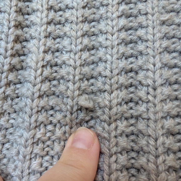 The Drop Greige Knit Women's Megan V-Neck Cropped Button Down Cardigan Small - Picture 6 of 8